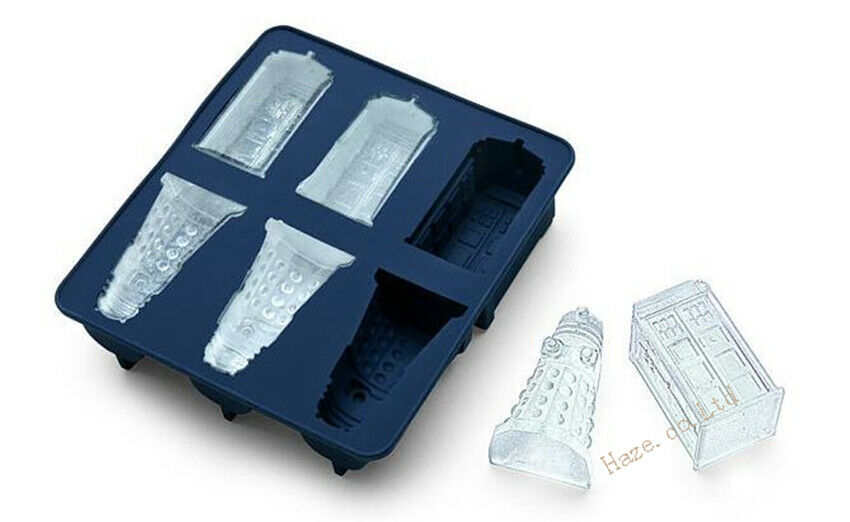 Doctor Who Tardis and Dalek Silicone Ice Cube Tray Candy Jelly Mold DIY Kid Gift