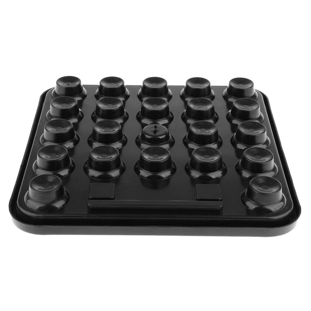 Platic Standard British Billiards Snooker Pool Ball Tray for 22 Balls Black
