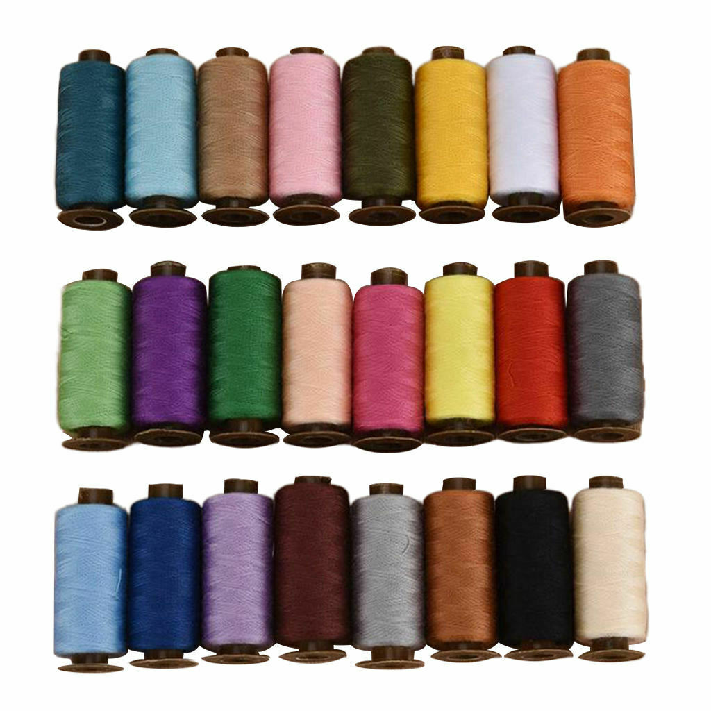 1Pack / 24 Colors Polyester Sewing Thread Set for Craft Hand Machine 500yards