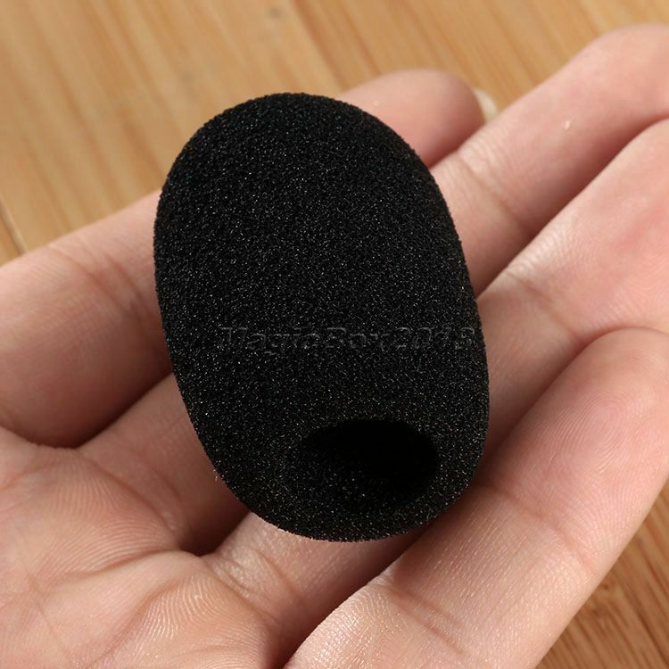 40x15mm Handheld Microphone Windscreen Sponge Foam Mic Cover For Karaoke DJ 5PCS