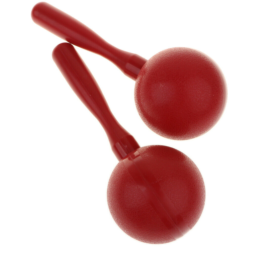 1 Pair Plastic Hand Percussion Maraca Kids Musical Instrument