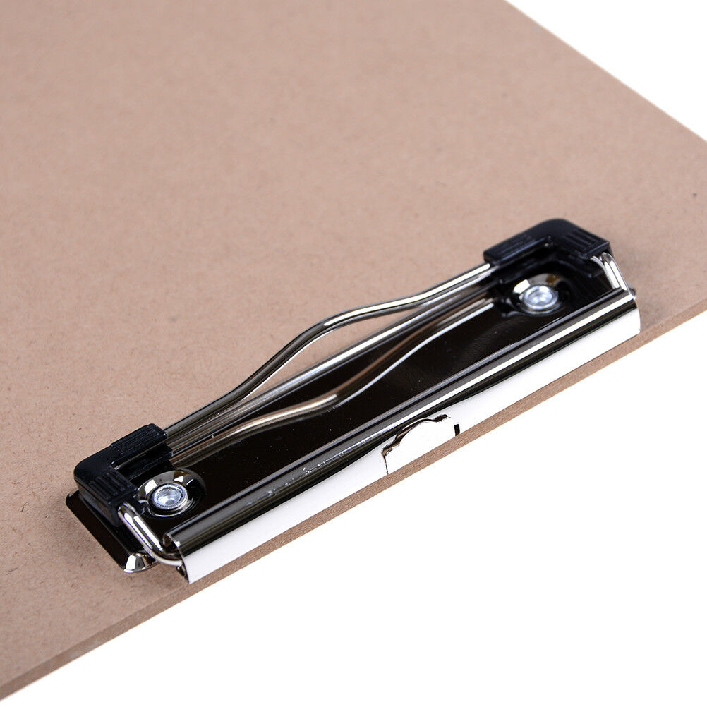Wooden A5 File Paper Clip Wood Writing Board Metal Clip Document Clipboard ã€ WF