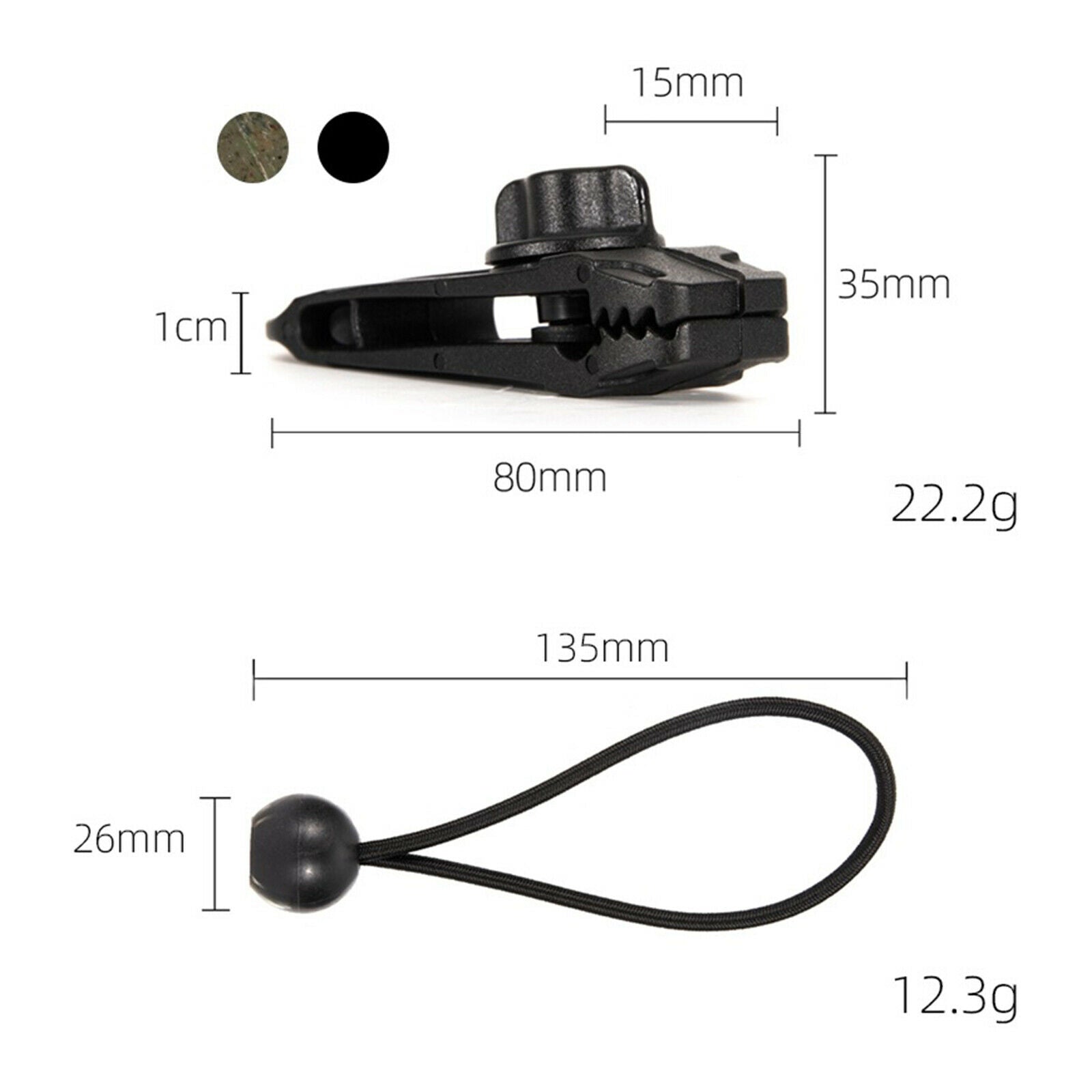 Tarp Clip Awning Hanger Ball Bungee Rope Rope Banner Fasteners Accessories