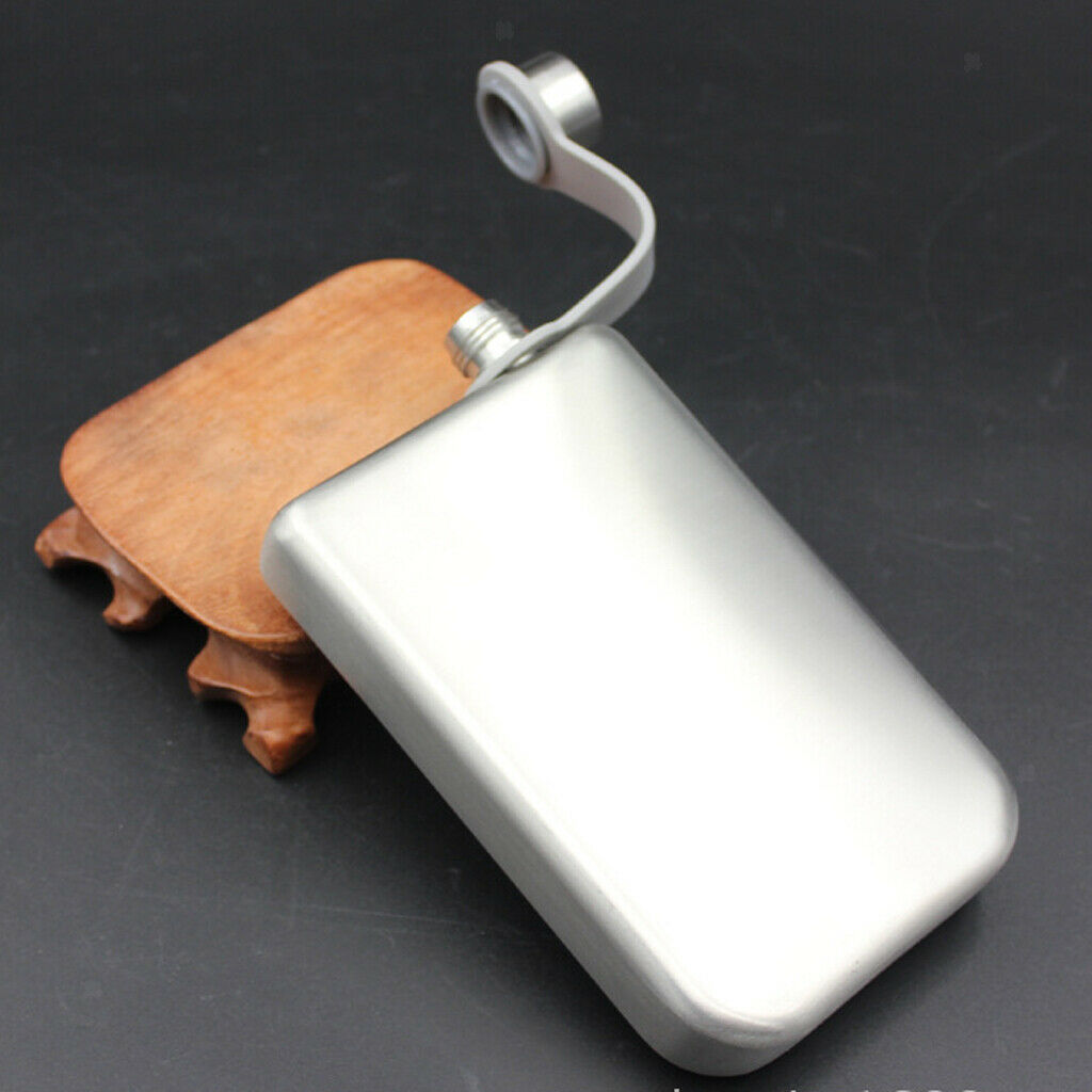 British Style 9oz Portable Stainless Hip Flask Alcohol Flagon   Bottle