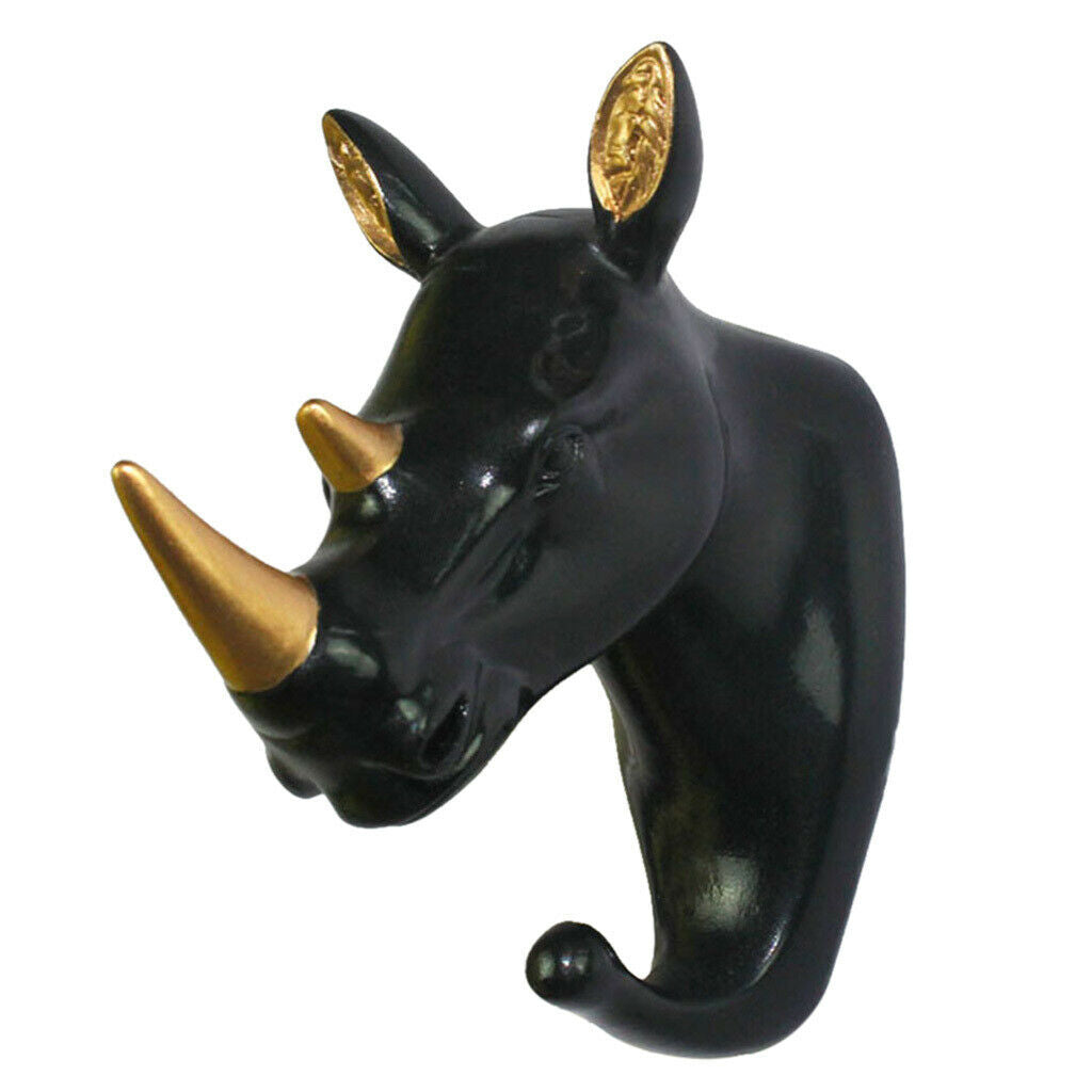 Wall Hook Cloth Hanger With Screws for Bedroom Bathroom Porch Rhinoceros