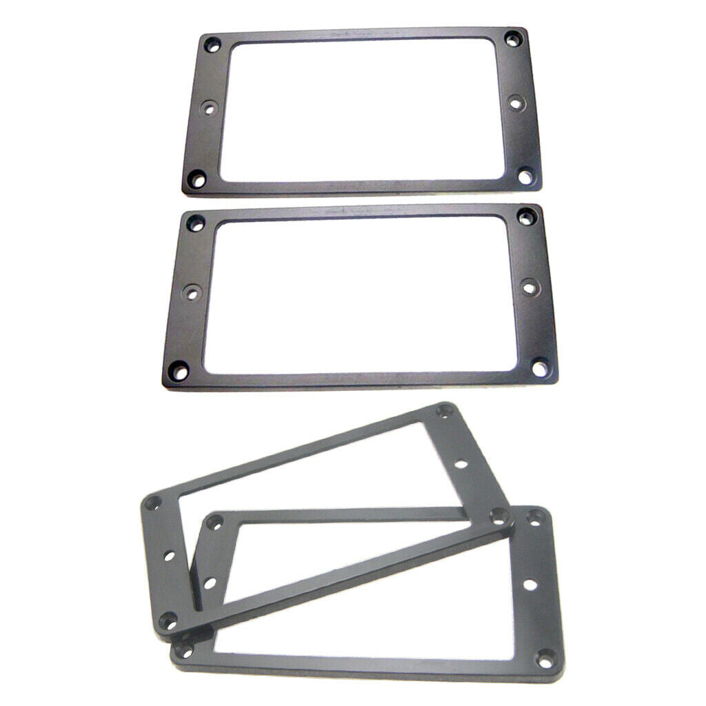 4 Pieces Plastic Zinc Alloy Guitars Humbucker Pickup Frames Musical Instrument