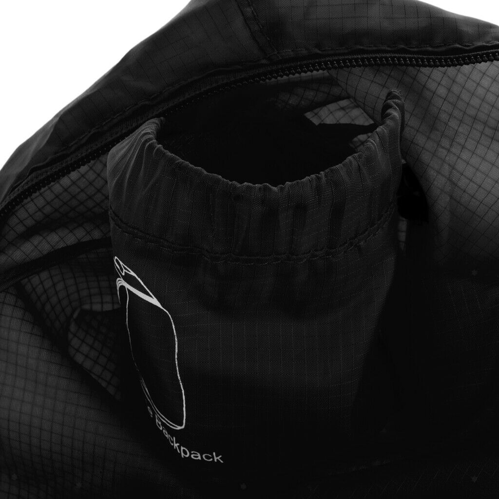 2X Foldable Daypack Packable Waterproof Lightweight Travel Backpack Black