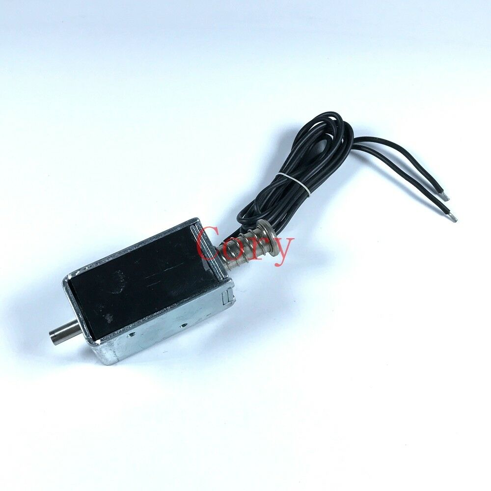 1pcs Solenoid Electromagnet Push Type 10mm/16000GF Force& Stroke DC 48V 5.05Amp