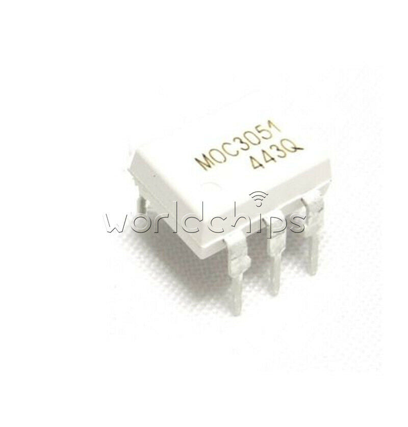 3PCS IC MOC3051 6-DIP FSC OPTOCOUPLER TRIAC-OUT