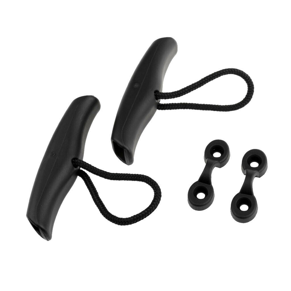 2x Kayak Toggle Carry Handle Canoe Boat Cord Rope Replacement with Deck Loop