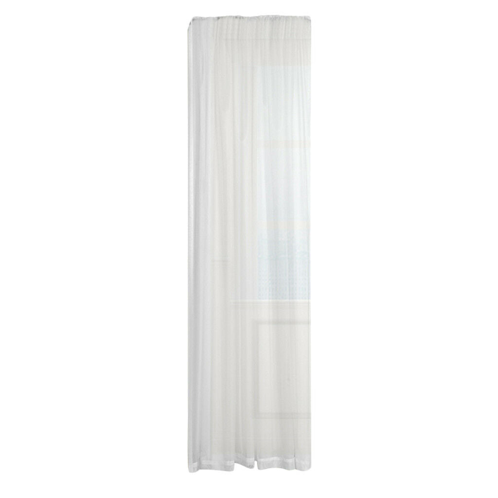 2pcs Elegant Gauze Sheers Rod Pocket Window Curtain Drape Panel 39x79inch