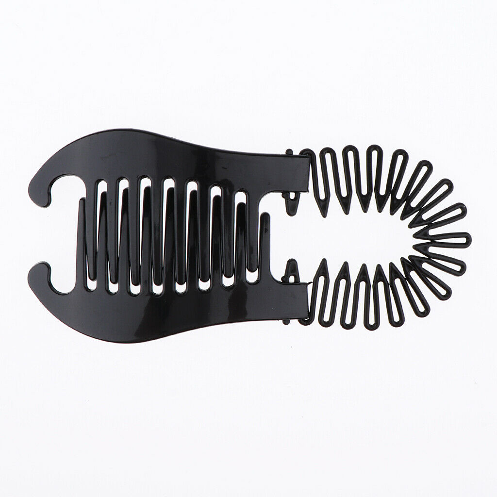 6x Durable Plastic Styling Braiding Clips Bun Donut Braids Claw Clamps Grip