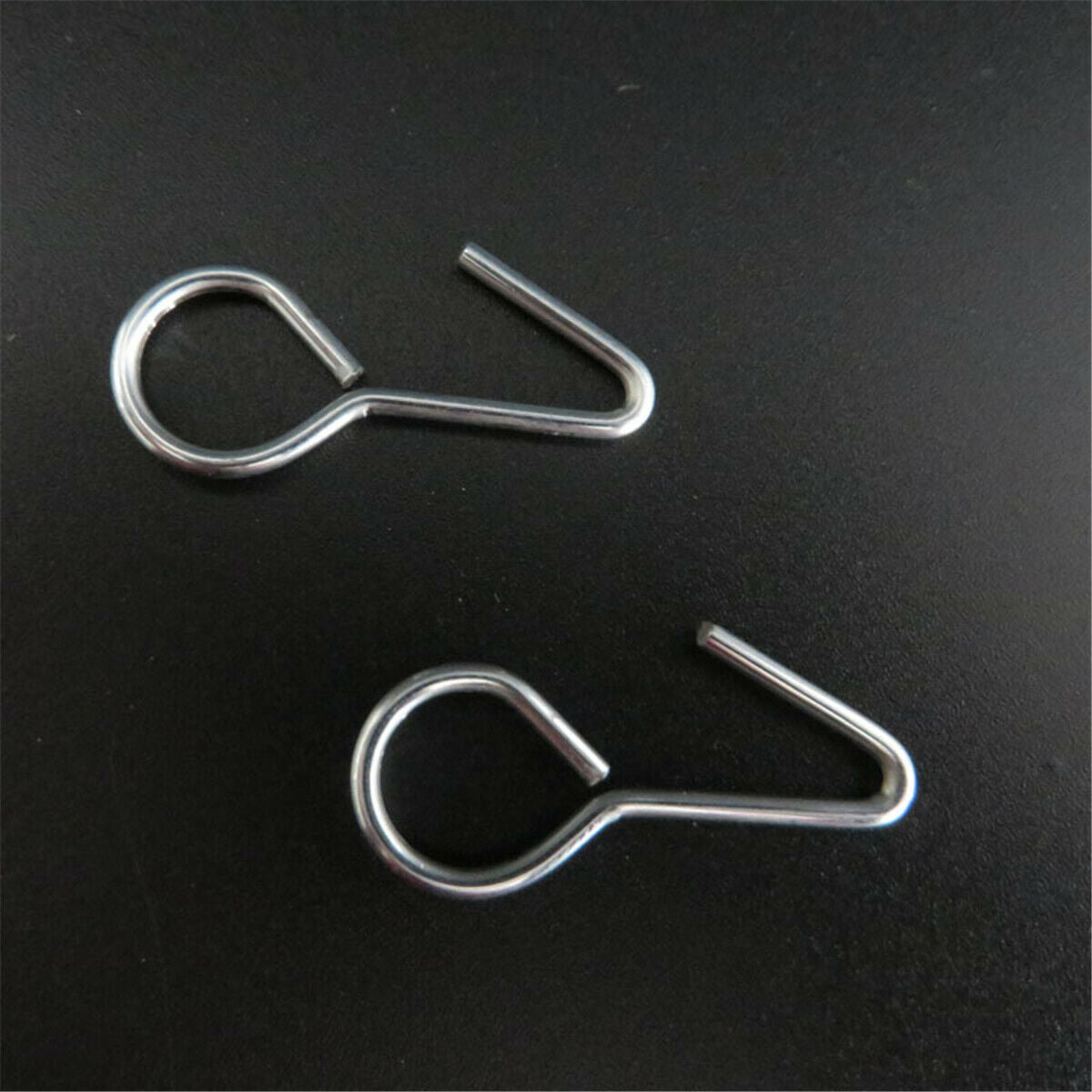 100X 1.5*28mm Metal Ring Tail S-Hooks For General Car Truck SUV Auto Seat Covers