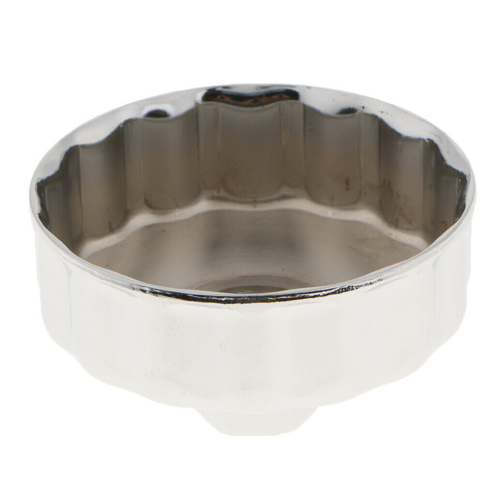 905 Sliver Oil Filter Remover Cap Oil Grid Wrench 14 Flutes For Car 80x45mm