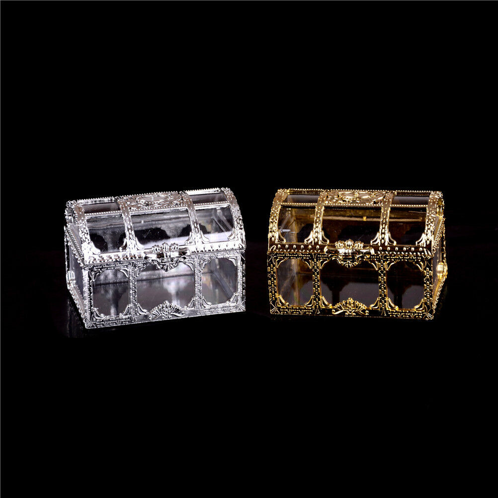 Mini Treasure Jewelry Box Wedding Party Shower Plastic Candy Box Supplies.l8