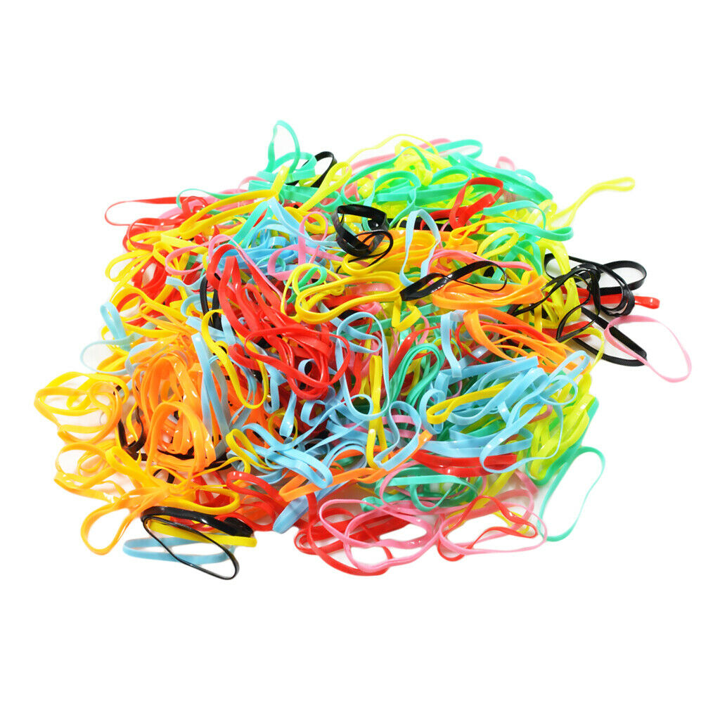 380-400x Mini Ponytail Holders Hair Elastic Ties Hair Elastic Elastic Bands