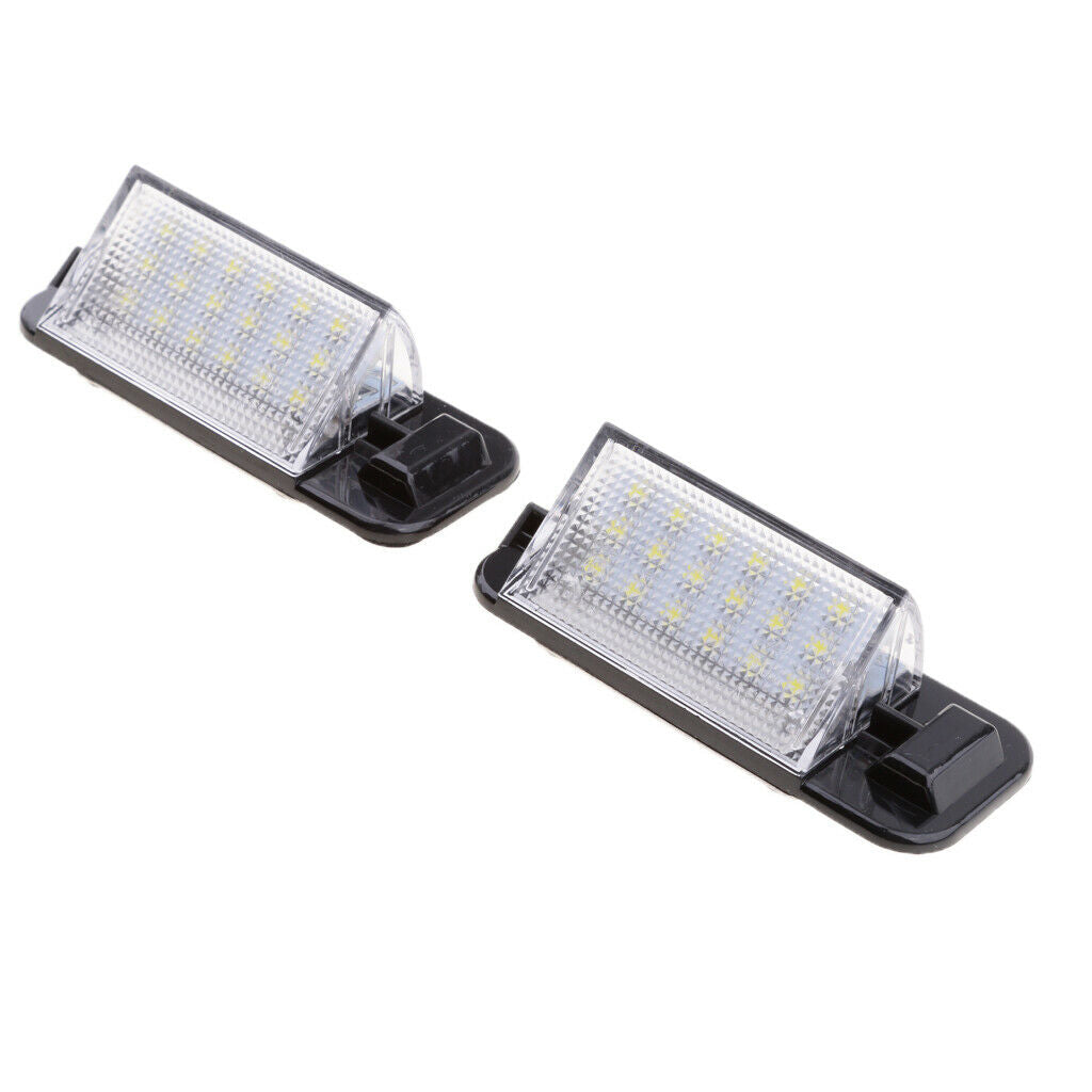 2 Pieces Number License Plate LED Light Lamp for Audi VW Jetta MK6
