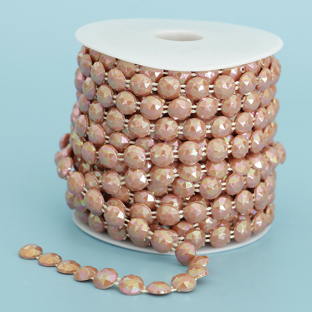 10 mm Half Round Bead Garland Spool Beads Craft Wedding Decor Coffee