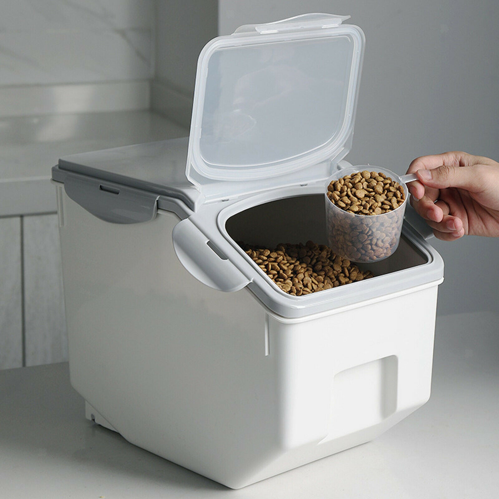 Dog Cat Food Storage Container Rice Container Bin Airtight Tank Insect-proof