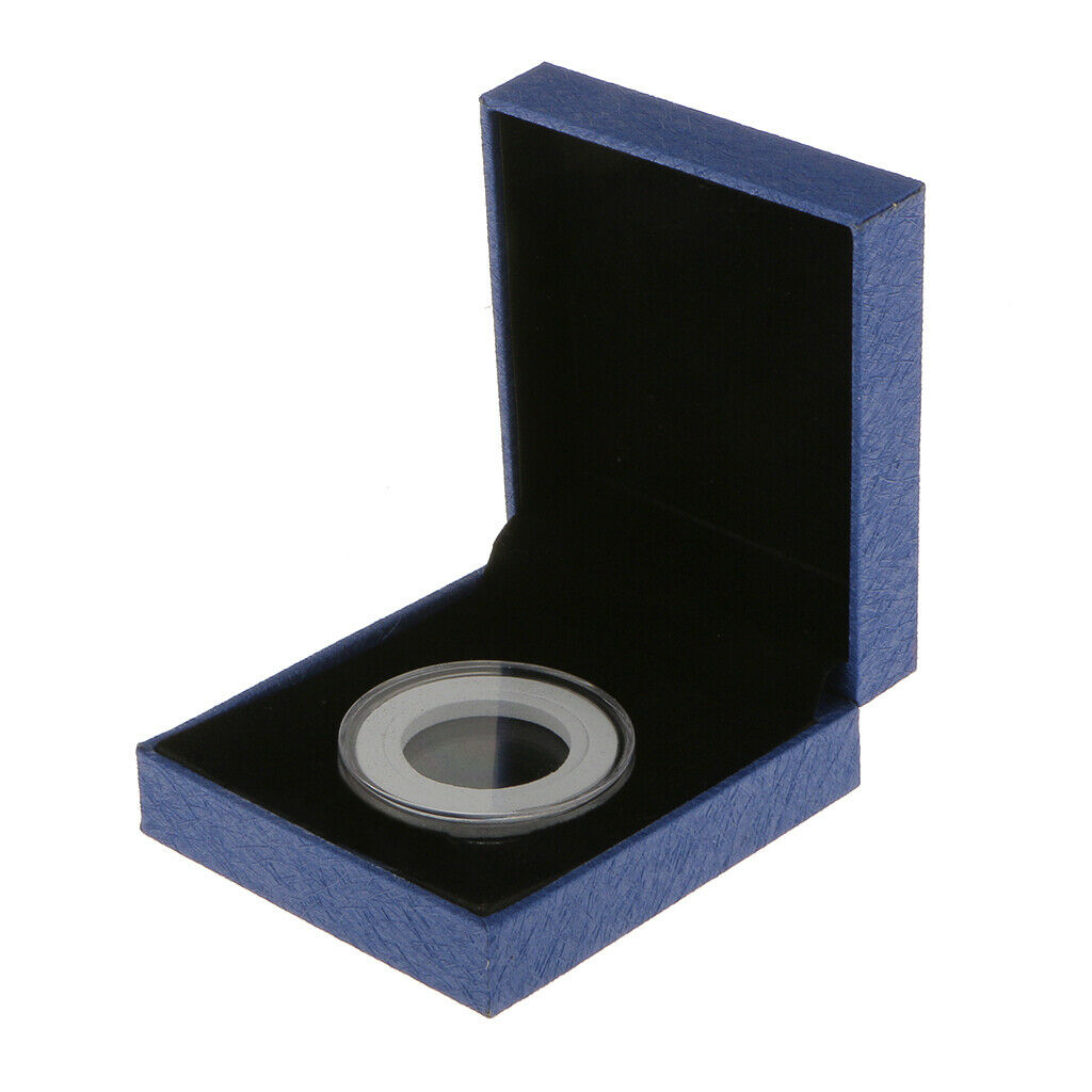 2 Pcs Commemorative Coin Holder Boxes for 3 Cions Holes for 38mm with NO COIN IN