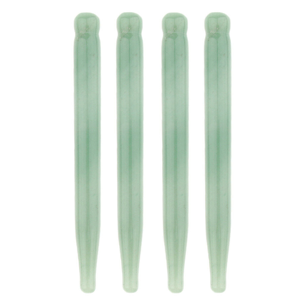 Pack of 4 Natural Jade Massage Wand Acupuncture Stick Massage Full Body