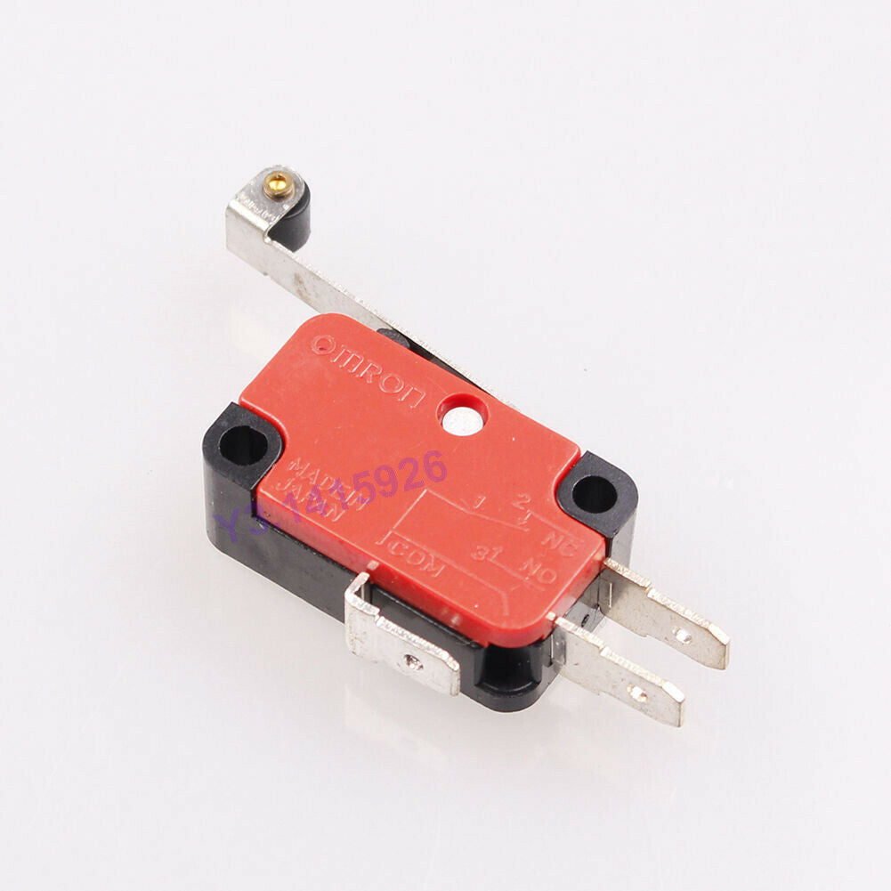 10Pcs V-156-1C25 Micro Limit Switch Long Hinge Roller Momentary SPDT Snap Action