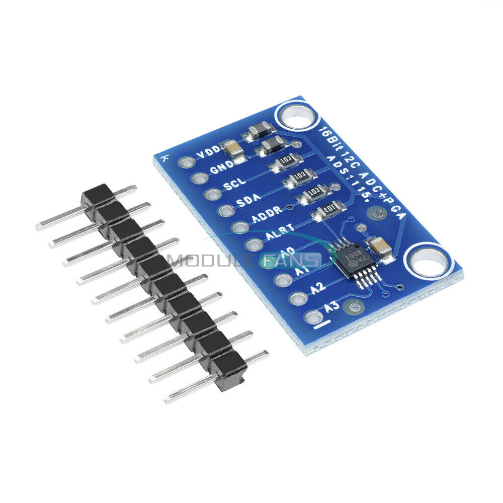 5PCS ADS1115 16 Bit I2C Module ADC 4 Channel+ Pro Gain Amplifier RPi For Arduino