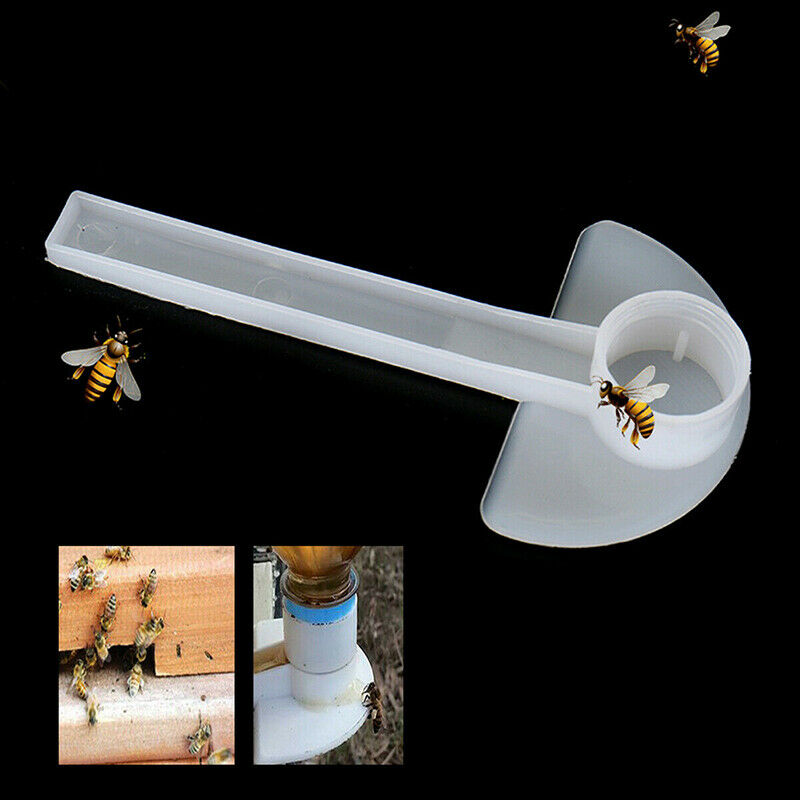 12PCS Beekeeping Bees Plastic Feeder Watering Honey Feeders Garden Bee DrinkSJC