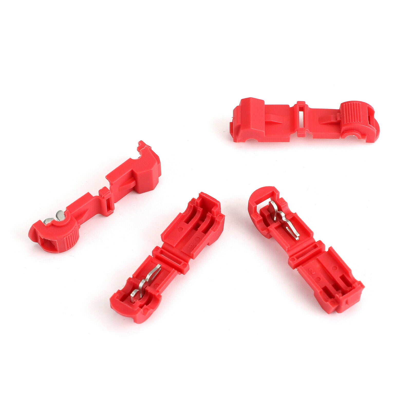 240pcs T Tap Quick Splice Connectors Male Disconnect Wire Crimp Terminals Kit CN
