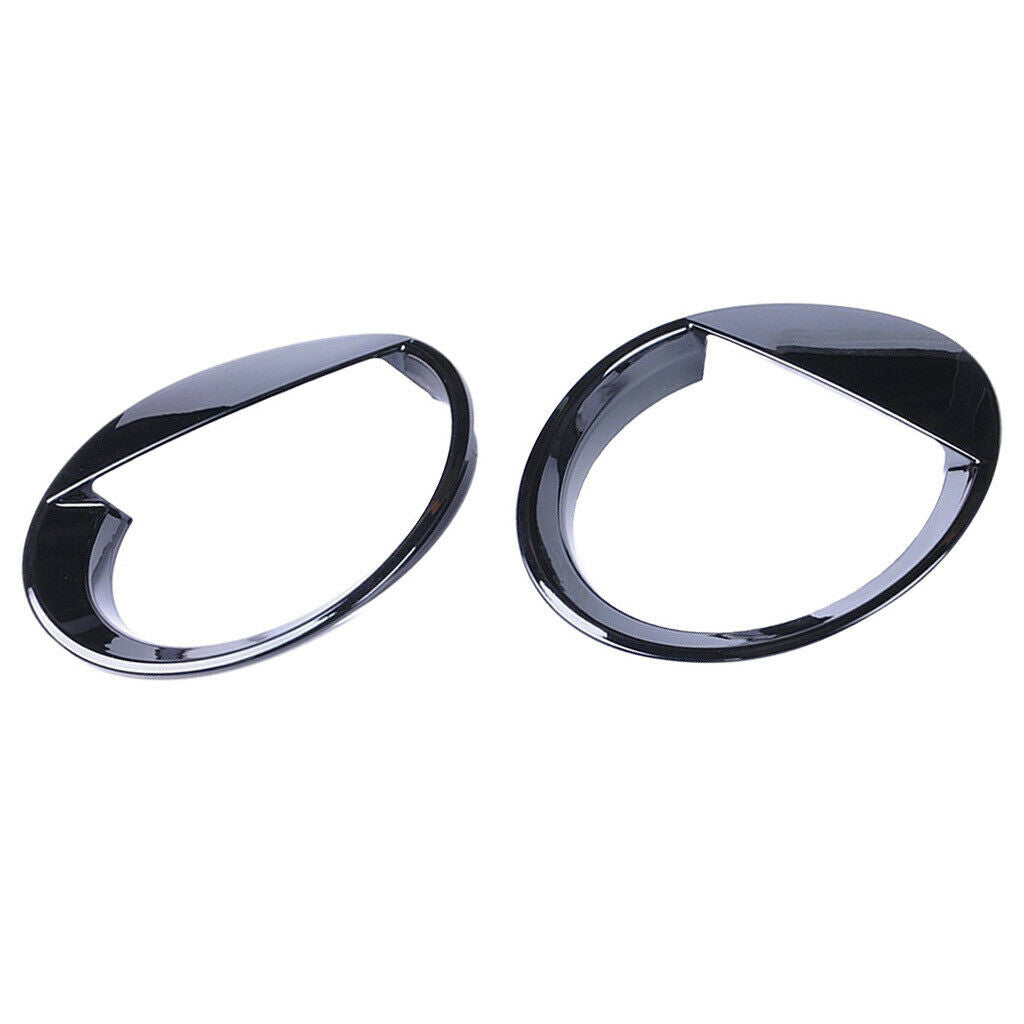 2x Car Vehicle Chrome ABS Headlight Bezels Trim Cover for Jeep Patriot 2011-17