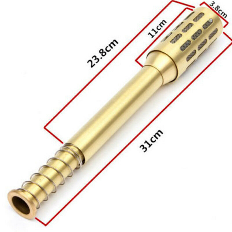 Big Copper Moxa Roller Stick Brass Moxibustion Massage Burner Improve Blood TH