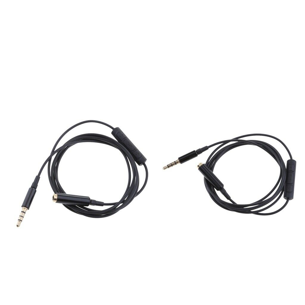 2x Audio Auxiliary Stereo Extension Audio Cable ,3.5mm Stereo Jack Male to