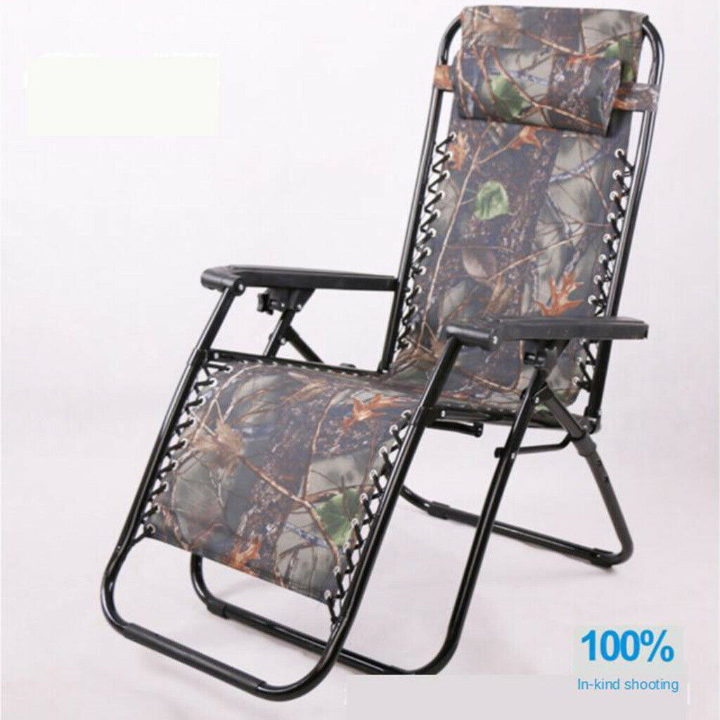 2-piece Head Cushion Headrest for Garden Folding Recliner Leisure Chair