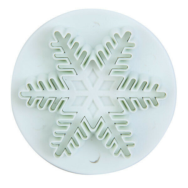 2x 3pcs Christmas Snowflake Fondant Cake Decorating Cutter Plunger Mold Tool DIY