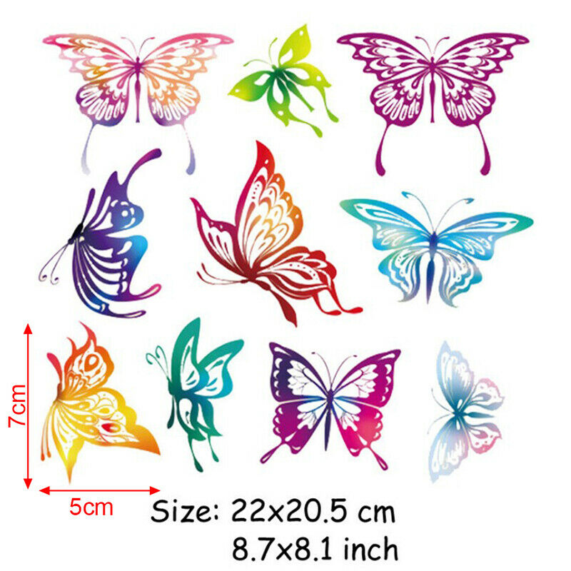 Colorful Butterfly DIY Heat Transfer Stickers Iron-on Patch Clothes Washa.l8