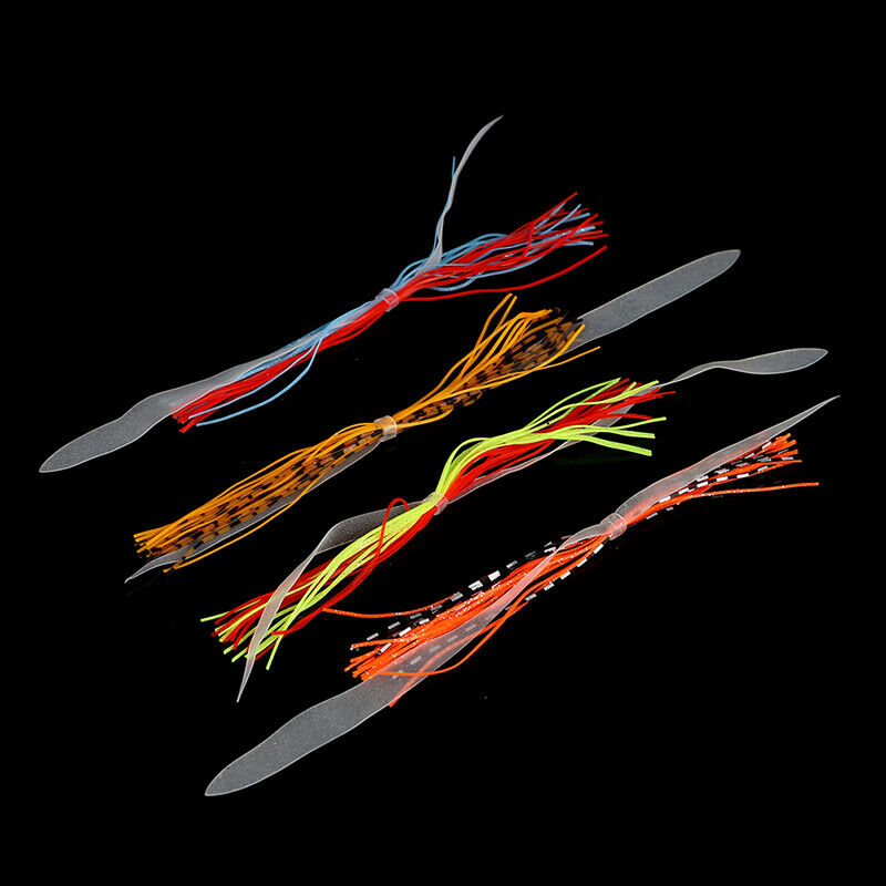 4 Bundles Mixed Color Silicone Skirts for Lures Squid Skirts Fly Tying Ma.l8