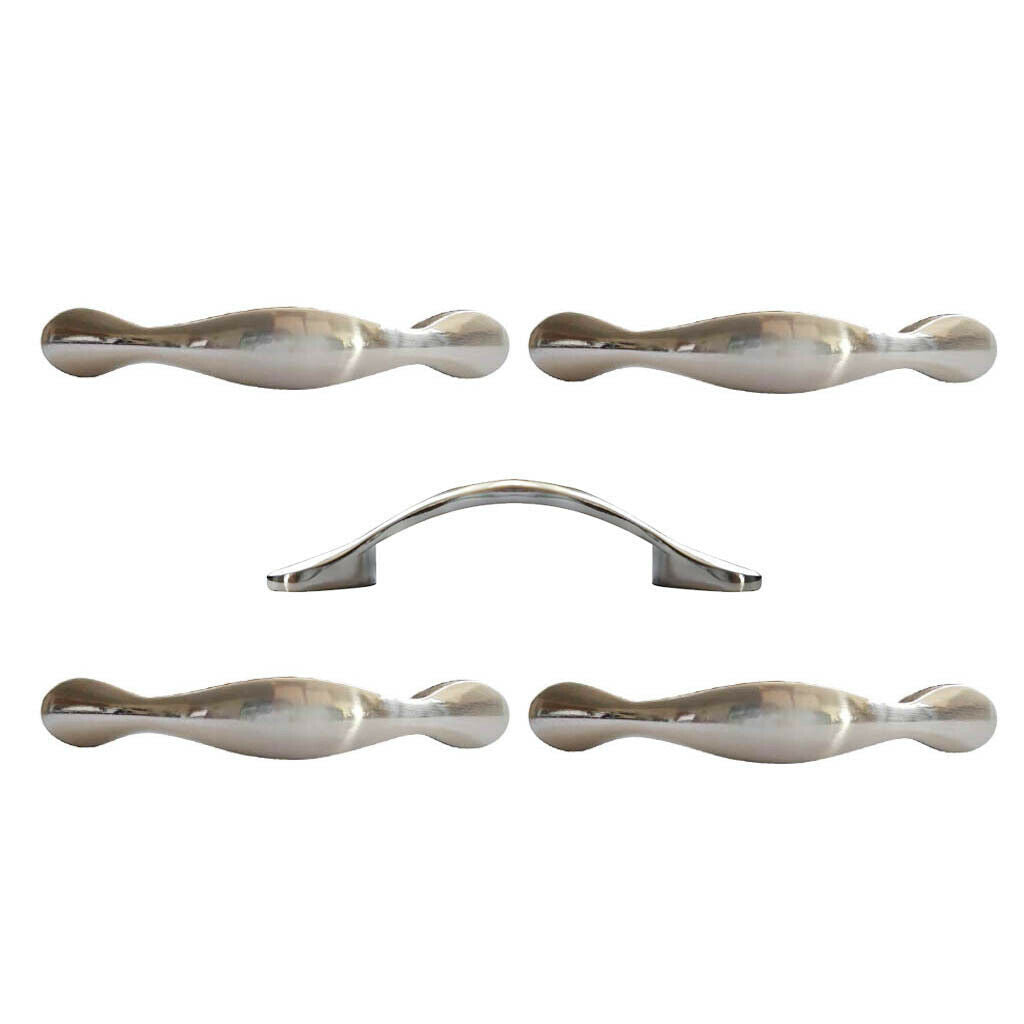 5pcs/set Alloy Funtiure Drawer Handles Cabinet Door Pulls Knobs Bedroom