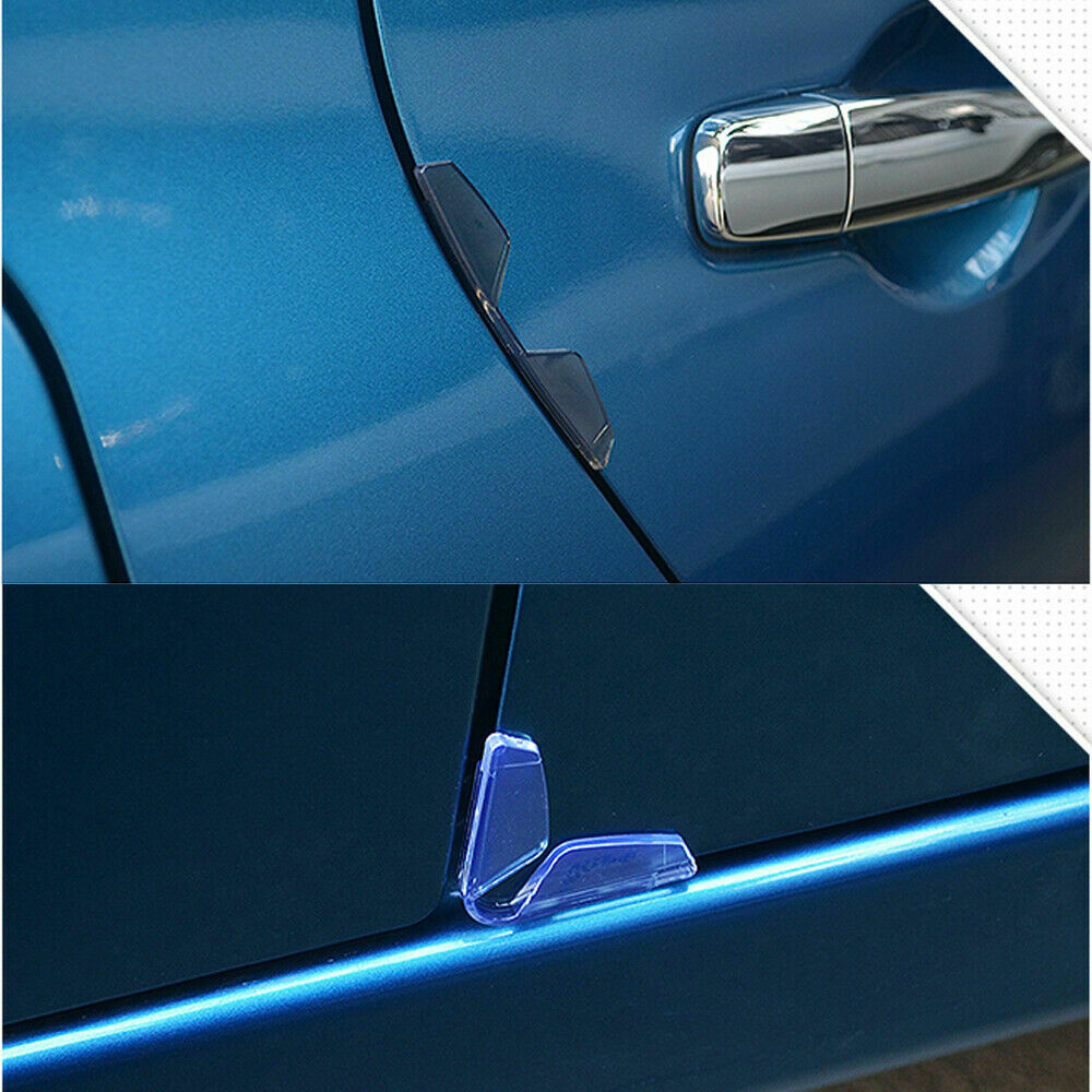 4pcs Brown Car Door Edge Guard Scratch Protector Anti-collision Strip Trims