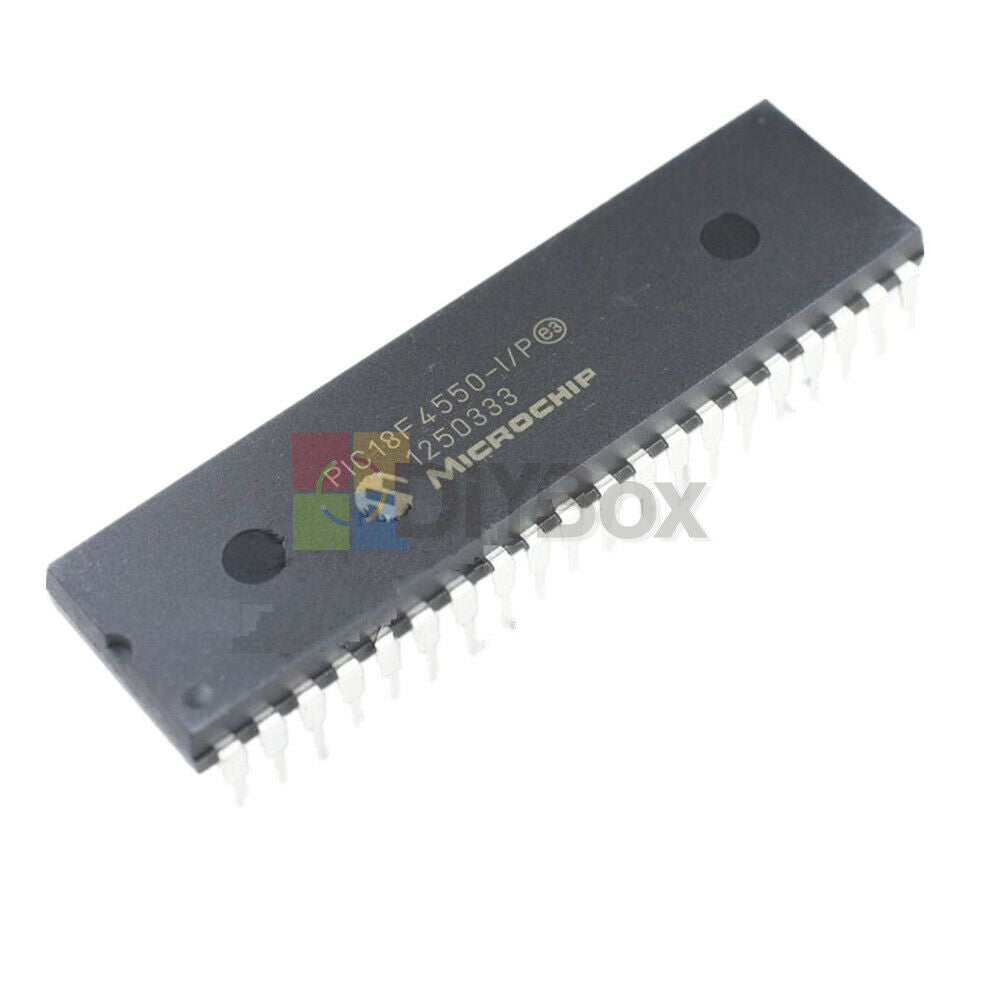 1PC PIC18F4550-I/P MICROCHIP PIC18F4550 DIP-40 CHIP IC NEW