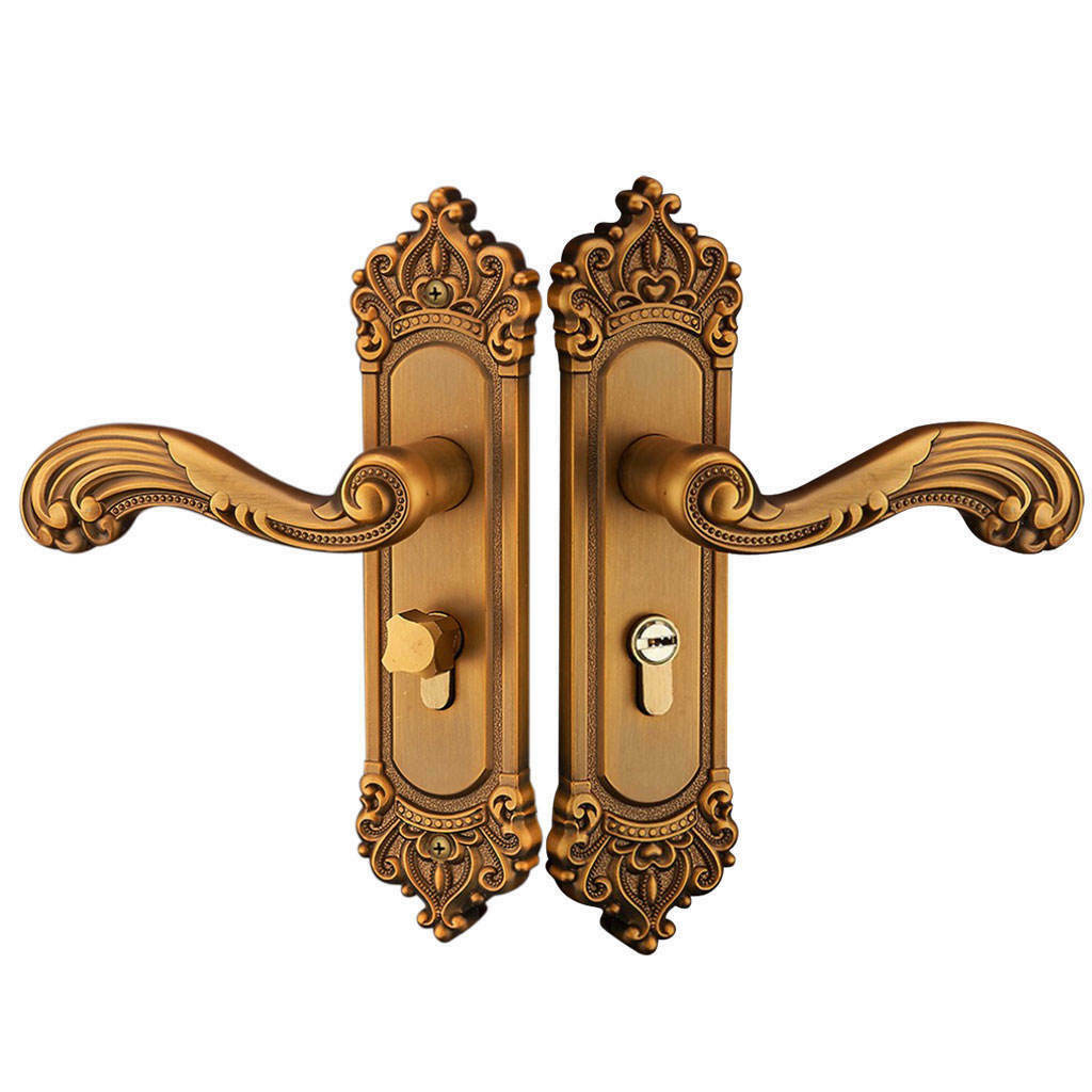 Door Handle Lock Zinc Alloy Interior Door Handle Kitchen Washroom Bathroom