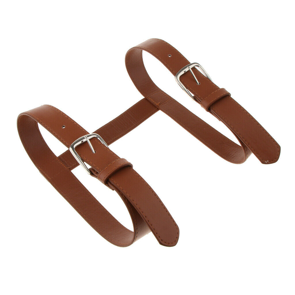 Premium Heavy Duty Leather Carrying Strap Belt for Rug Mat Blanket Holder