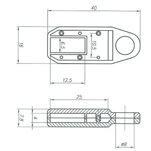 [10pcs] OBUDOWA-KM-8 Case to PCF7931 CASE