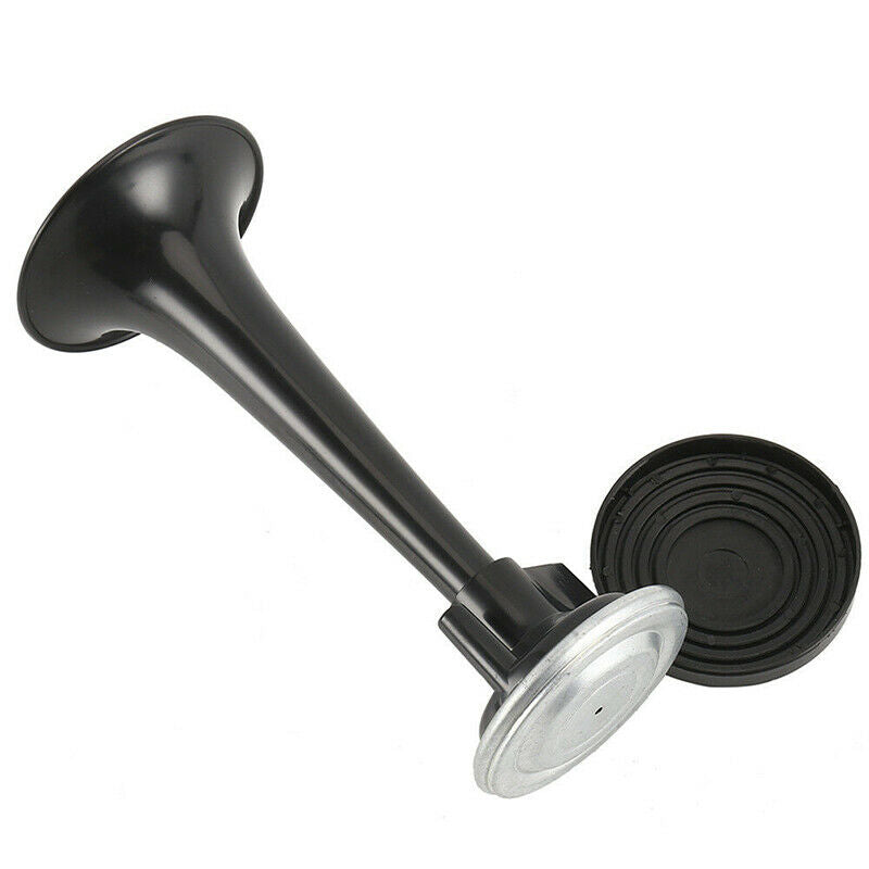 2PCS Black Air Horn Dual Trumpet Air Pump Air Horn Pipe Car Truck Train Boat  Tt