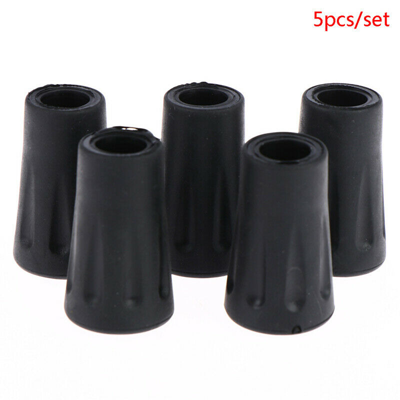 5Pcs Rubber Trekking Pole Tips Protectors Walking Sticks Caps Hiking Po.l8