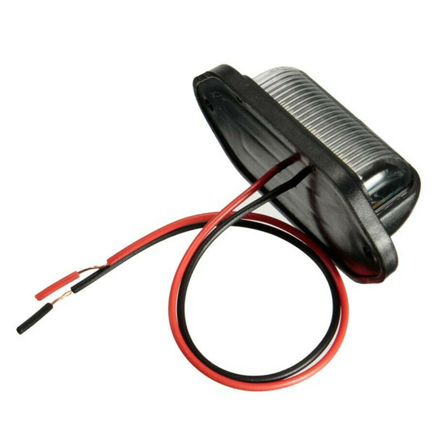 2PCS 6-SMD LED License Plate Tag Light Lamps 6000K White 1.8W Car lighting bulbs