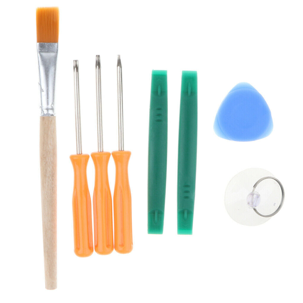 T6 T8 T10 Security Screwdriver Kit Set 8 in 1 Prying Repair Tools for Xbox 360 /