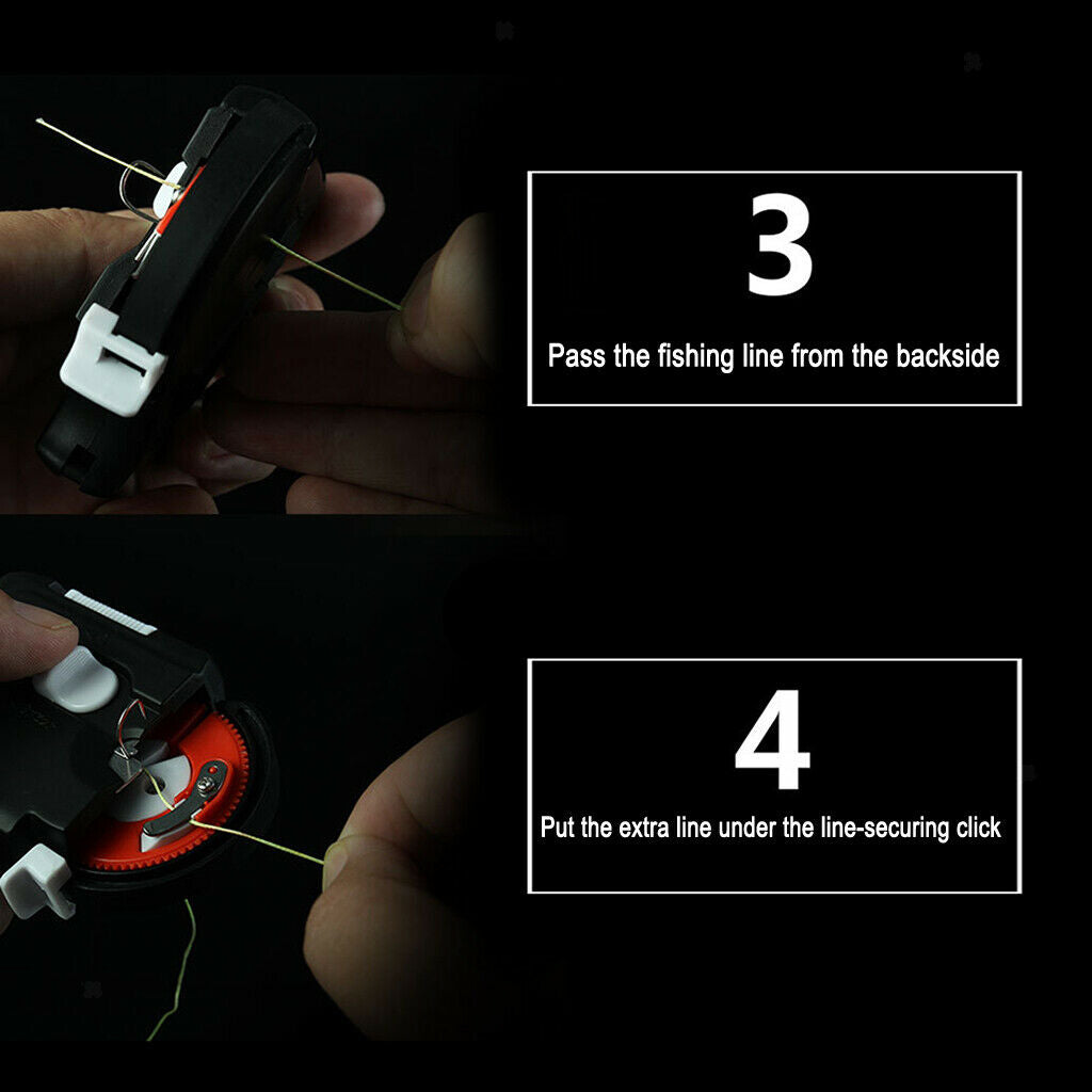 2x Electric Hook Tier Auto Tyer Machine Tying Device Fishing Knot Tying Tool