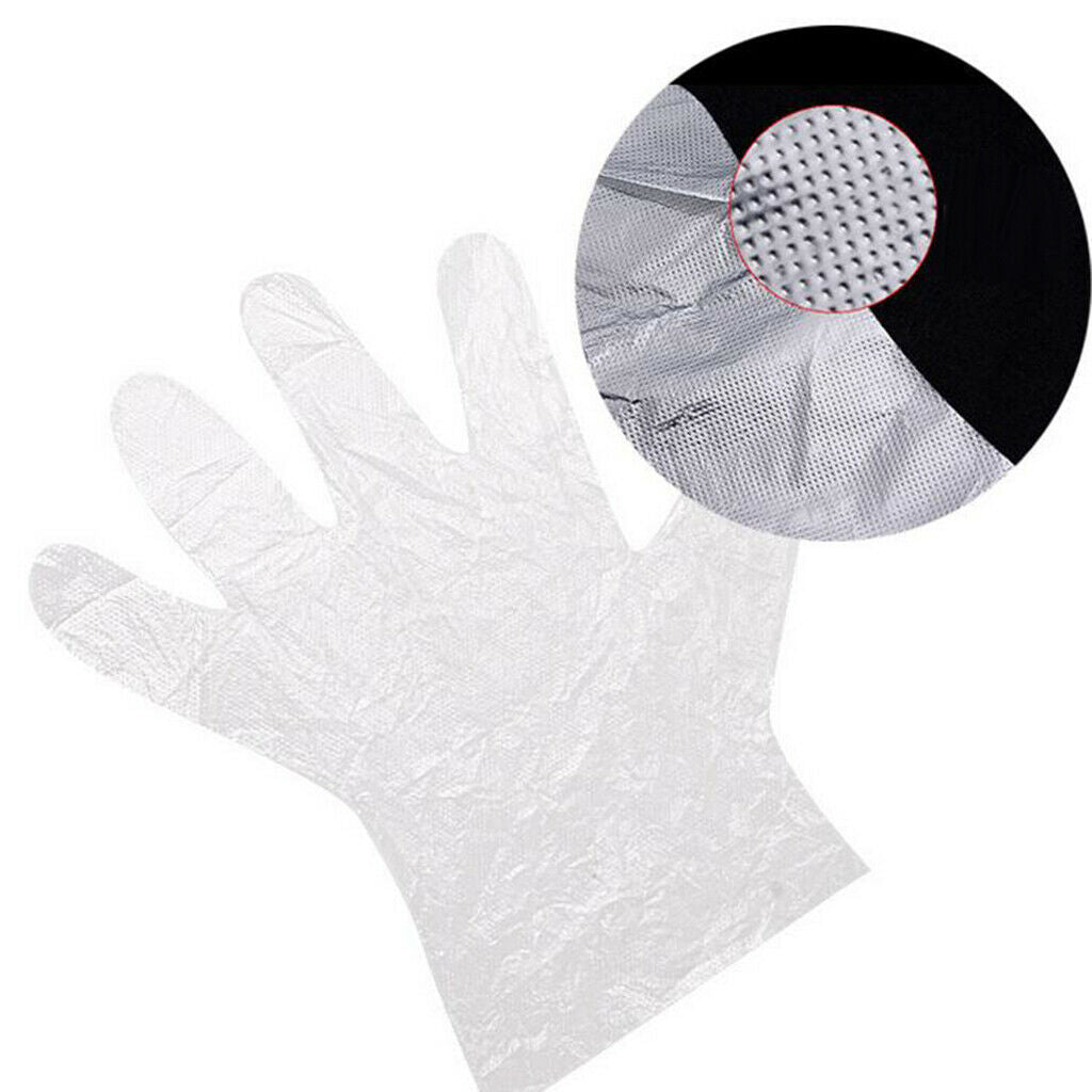 50Pcs Disposable Hair Cut Gown Stylist Capes Cloth + Ear Cover / 100x Gloves