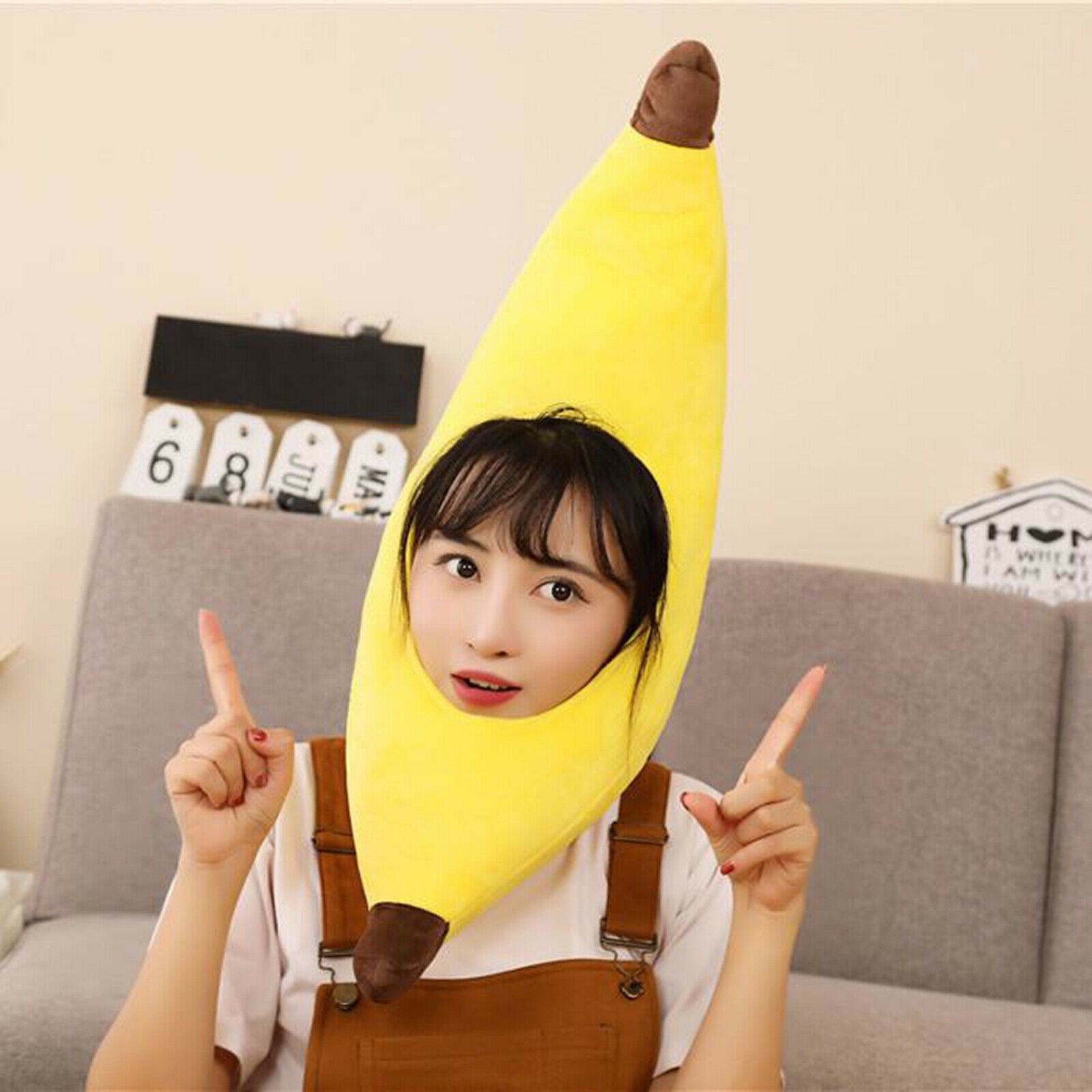 Costume Caps Kids Funny Banana Hat Novelty Fancy Dress Party Decor Accessory