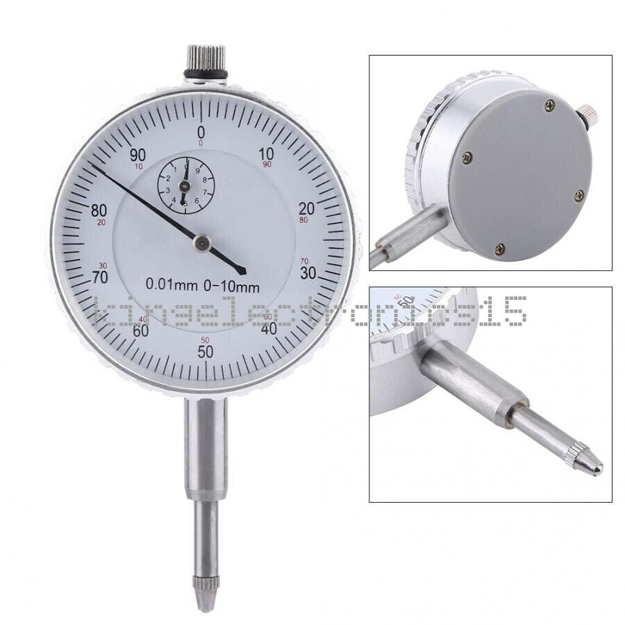 1X 0.01mm Accuracy Dial Indicator Gage 0-10mm Outer Measuring High Accuracy